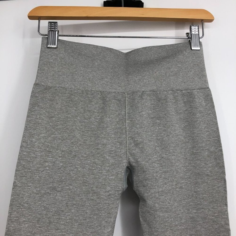 NWT GYMSHARK ADAPT OMBRE SEAMLESS LEGGINGS in PINK/GREY MARL size small - Picture 7 of 16